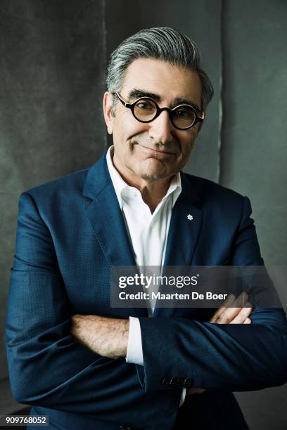 Eugene Levy of POPTV's 'Schitt's Creek' poses for a portrait during the 2018 Winter TCA Tour at Langham Hotel on January 14, 2018 in Pasadena,...