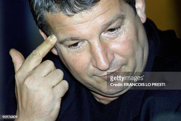 - Photo taken on May 31, 2000 of former Marseille coach Roland Courbis who was questioned by police 01 July 2002 on grounds of illegal funding in...
