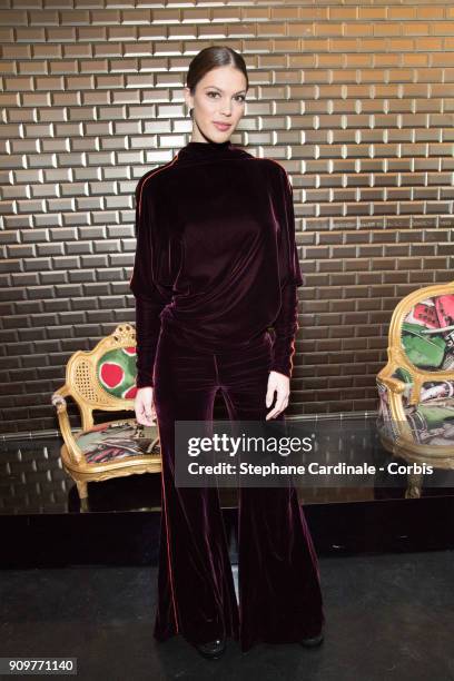 Miss France 2016 and Miss Univers 2016, Iris Mittenaere attends the Jean Paul Gaultier Haute Couture Spring Summer 2018 show as part of Paris Fashion...