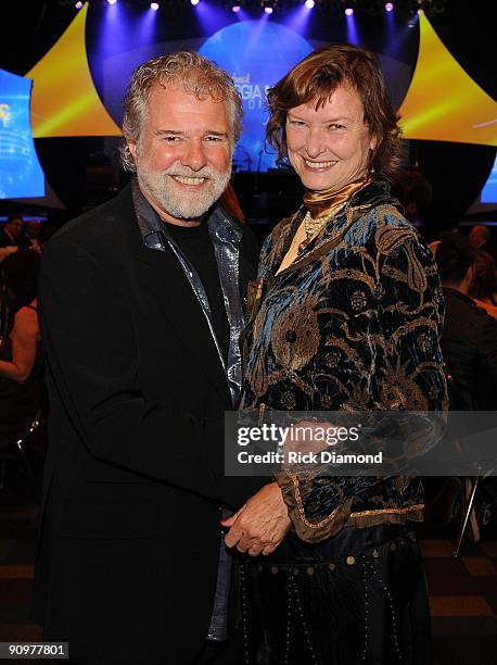 Rolling Stones Keyboardist Chuck Leavell and Rose Lane Leavell at the 31st Annual Georgia Music Hall of Fame Awards held at The Georgia World...