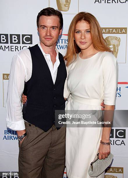 Jamie Thomas King and Rachelle Lefevre arrive at the BAFTA LA's 2009 Primetime Emmy Awards TV Tea Party at InterContinental Hotel on September 19,...