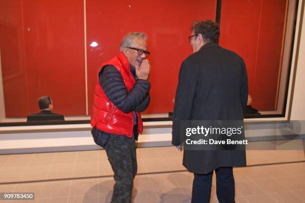 Anish Kapoor and Mark Wallinger attend the re-opening of The Hayward Gallery featuring the first major UK retrospective of the work of German...