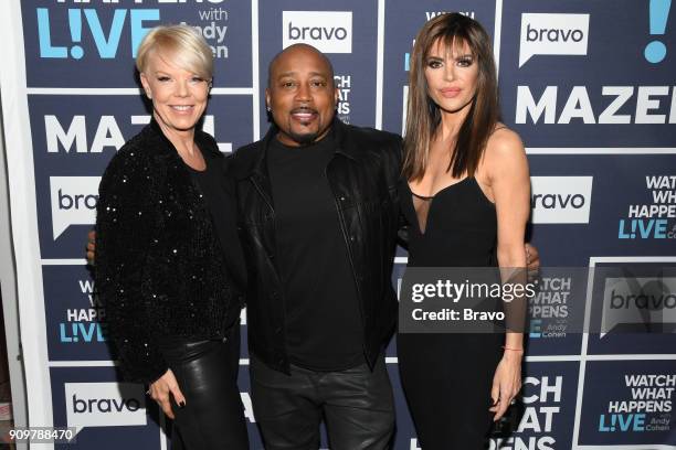 Pictured : Tabatha Coffey, Daymond John and Lisa Rinna --