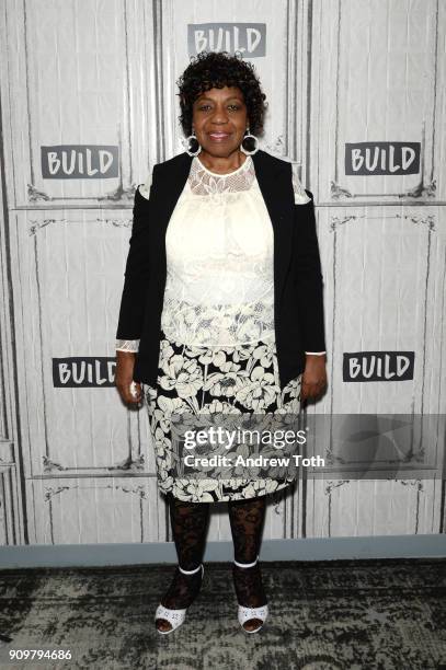 Gwen Carr attends the Build Series to discuss the documentary series "Two Sides" at Build Studio on January 24, 2018 in New York City.