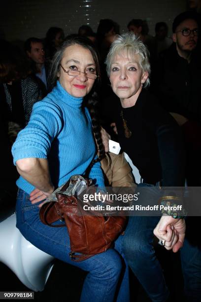 Catherine Ringer and Tonie Marshall attend the Jean-Paul Gaultier Haute Couture Spring Summer 2018 show as part of Paris Fashion Week on January 24,...