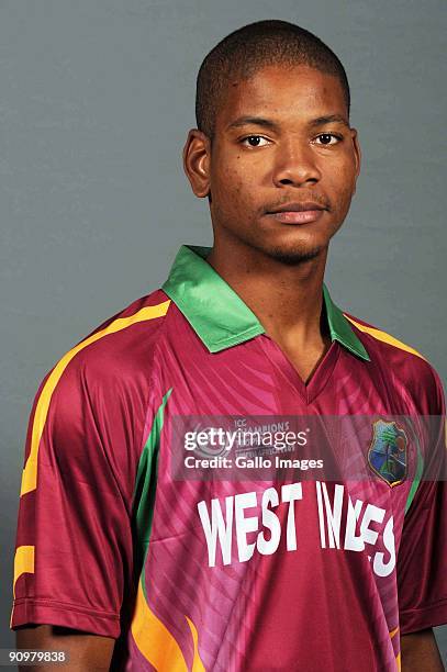 Kieran Powell of the West Indies poses during a ICC Champions photocall session at Sandton Sun on September 19, 2009 in Sandton, South Africa.