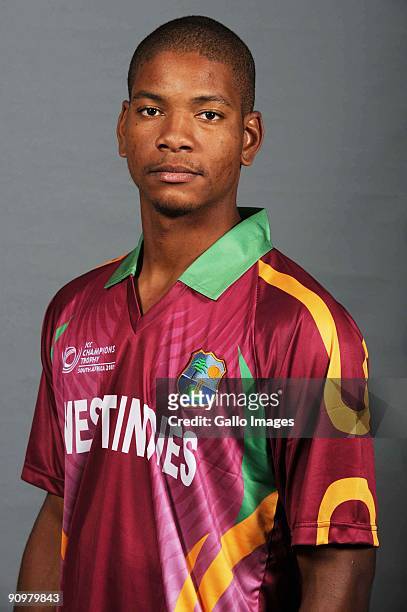 Kieran Powell of the West Indies poses during a ICC Champions photocall session at Sandton Sun on September 19, 2009 in Sandton, South Africa.