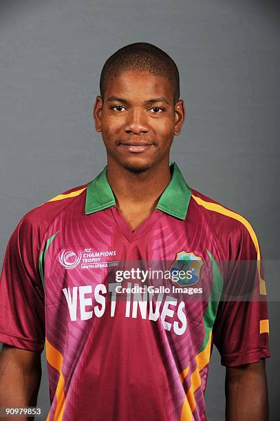 Kieran Powell of the West Indies poses during a ICC Champions photocall session at Sandton Sun on September 19, 2009 in Sandton, South Africa.