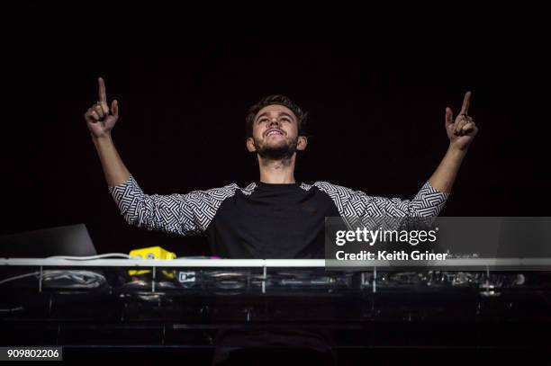 Anton Zaslavki, better known as the DJ Zedd, performs at Bankers Life Fieldhouse on December 12, 2017 in Indianapolis, Indiana.