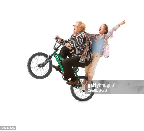 living life to the max - senior cycling stock pictures, royalty-free photos & images