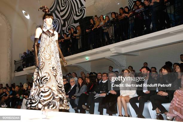 Pierre Cardin, Mademoiselle Agnes Boulard, Emmanuelle Alt, Owners of Gaultier Manuel Puig, his brother Marc Puig, Marion Cotillard and Nicolas...