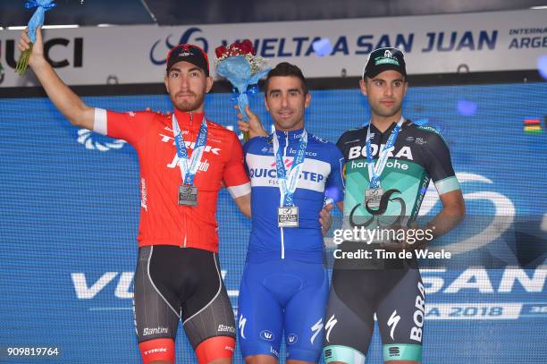 36th Tour of San Juan 2018 / Stage 4 Podium / Giacomo NIZZOLO / Maximiliano Ariel RICHEZE / Matteo PELUCCHI / Celebration / Trophy / San Jose Jachal...