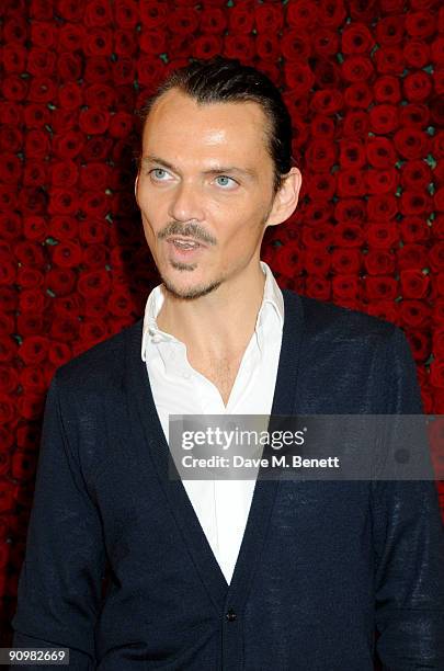 Matthew Williamson attends the his show during London Fashion Week, at the MARTINI 'Stay Beautiful' lounge on September 20, 2009 in London, England.