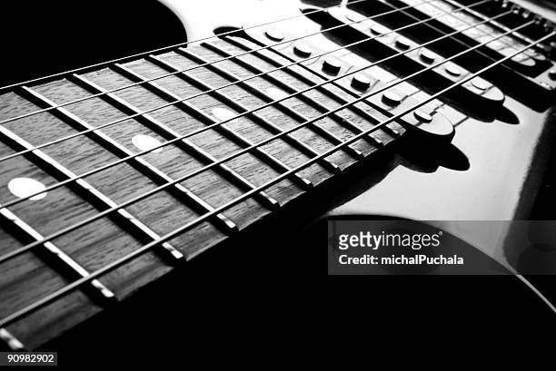electric guitar - musical instrument string stock pictures, royalty-free photos & images