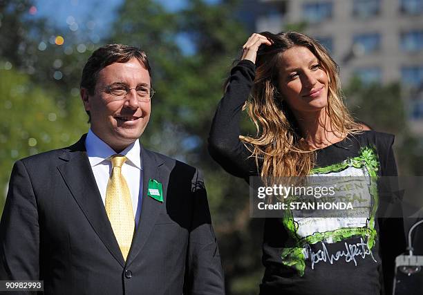 Brazil-born model Gisele Bündchen , designated Goodwill Ambassador for the United Nations Environment Programme by UNEP Executive Director Achim...