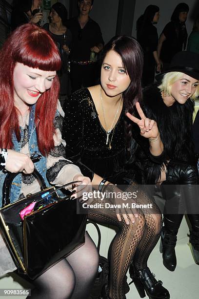 Peaches Geldof attends the Unique show during London Fashion Week, on September 20, 2009 in London, England.