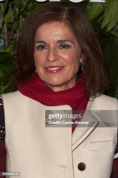 Ana Botella attends the Pedro Del Hierro fashion show during the Mercedes Benz Fashion Week Autumn/Winter 2018 on January 24, 2018 in Madrid, Spain.