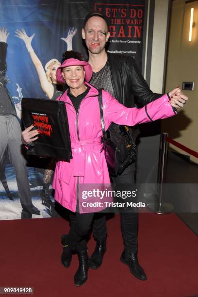 Barbara Engel and Daniel Termann attend the Richard O'Brien's Rocky Horror Show premiere on January 24, 2018 in Berlin, Germany.