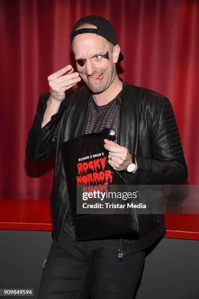 Daniel Termann attends the Richard O'Brien's Rocky Horror Show premiere on January 24, 2018 in Berlin, Germany.