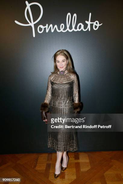 Becca Cason Thrash attends the new Pomellato campaign launch with Chiara Ferragni as part of Paris Fashion Week during Haute-Couture Spring/Summer...