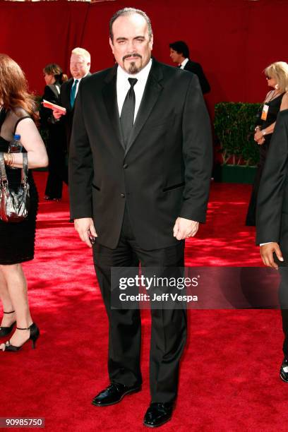 Actor David Zayas arrives at the 61st Primetime Emmy Awards held at the Nokia Theatre on September 20, 2009 in Los Angeles, California.