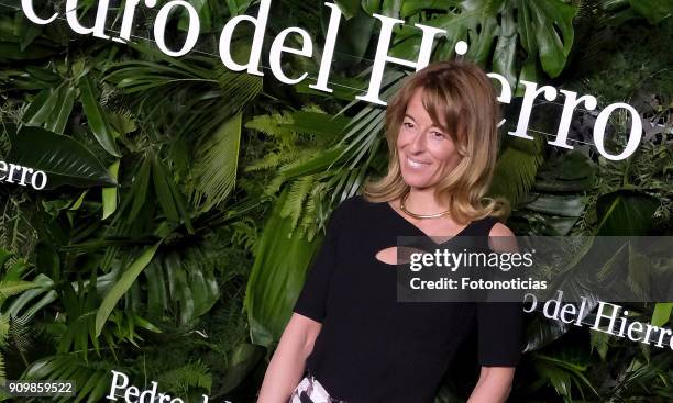 Monica Martin Luque attends the Pedro Del Hierro fashion show at the Museo del Ferrocarril during the Mercedes Benz Fashion Week Autumn/Winter 2018...