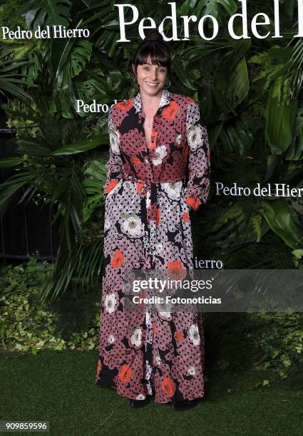 Ingrid Rubio attends the Pedro Del Hierro fashion show at the Museo del Ferrocarril during the Mercedes Benz Fashion Week Autumn/Winter 2018 on...