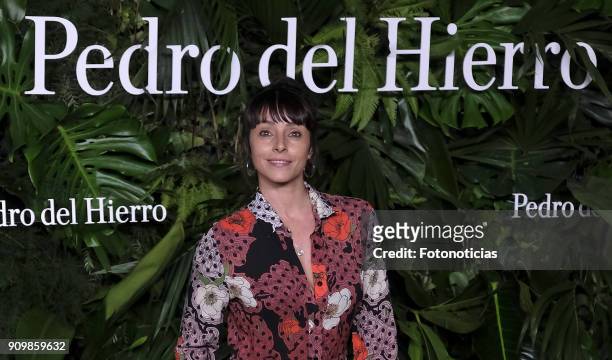 Ingrid Rubio attends the Pedro Del Hierro fashion show at the Museo del Ferrocarril during the Mercedes Benz Fashion Week Autumn/Winter 2018 on...