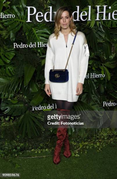 Cristina Warner attends the Pedro Del Hierro fashion show at the Museo del Ferrocarril during the Mercedes Benz Fashion Week Autumn/Winter 2018 on...