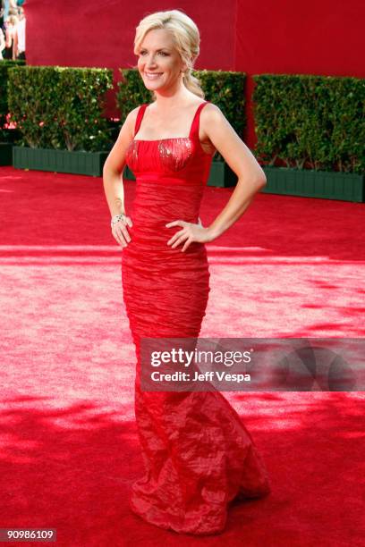 Actress Angela Kinsey arrives at the 61st Primetime Emmy Awards held at the Nokia Theatre on September 20, 2009 in Los Angeles, California.