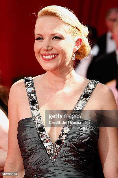 Actress Adrienne Frantz arrives at the 61st Primetime Emmy Awards held at the Nokia Theatre on September 20, 2009 in Los Angeles, California.