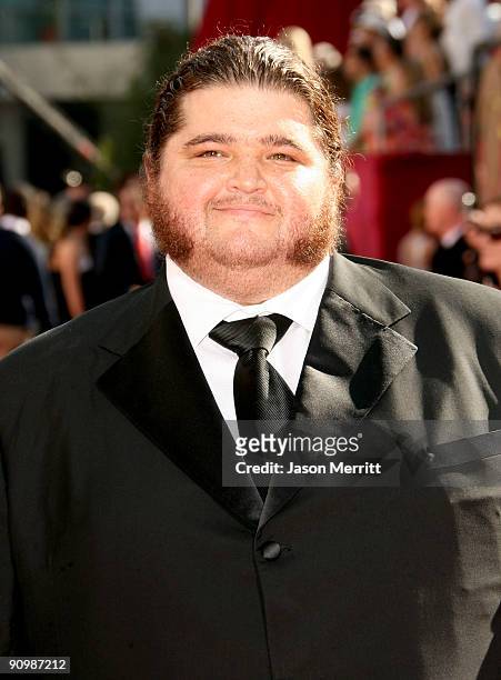 Actor Jorge Garcia arrives at the 61st Primetime Emmy Awards held at the Nokia Theatre on September 20, 2009 in Los Angeles, California.