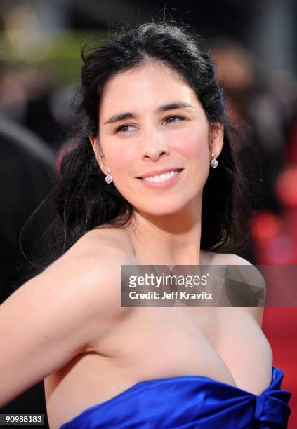 Show Host/Comedienne Sarah Silverman arrives at the 61st Primetime Emmy Awards held at the Nokia Theatre on September 20, 2009 in Los Angeles,...