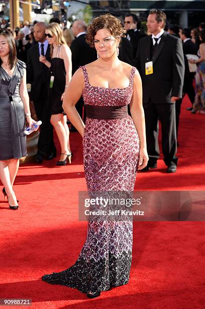 Actress Marcia Gay Harden arrives at the 61st Primetime Emmy Awards held at the Nokia Theatre on September 20, 2009 in Los Angeles, California.