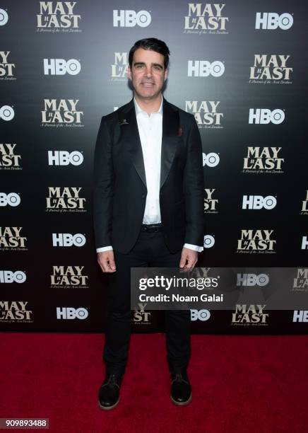 Bob Crawford of The Avett Brothers attends HBO's "May It Last: A Portrait of The Avett Brothers" NYC premiere on January 24, 2018 in New York City.