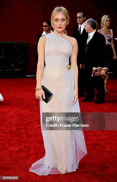 Actress Chloe Sevigny arrives at the 61st Primetime Emmy Awards held at the Nokia Theatre on September 20, 2009 in Los Angeles, California.