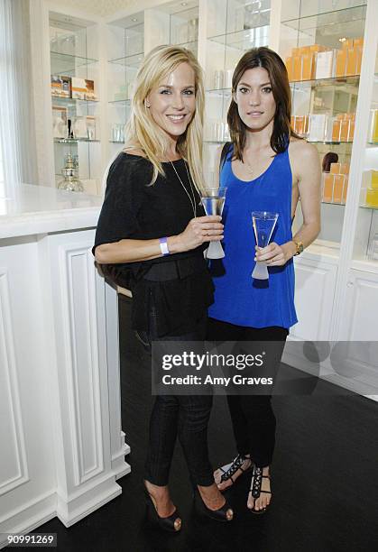 Actresses Julie Benz and Jennifer Carpenter at the Kate Somerville Emmy Gifting Suite Event -Day 1 at Kate Somerville on September 17, 2009 in Los...