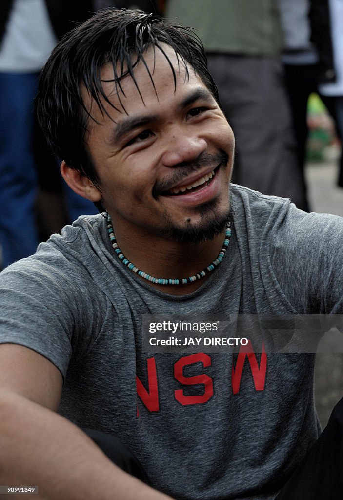 Philippine boxing star Manny Pacquiao st