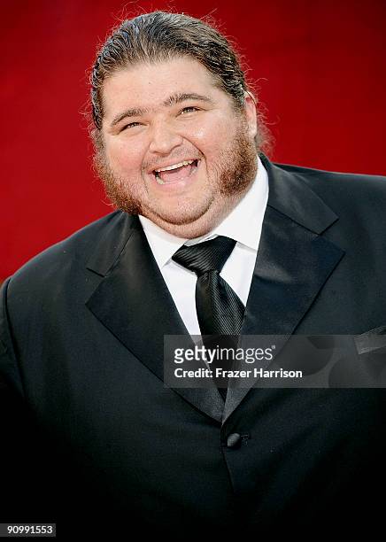 Actor Jorge Garcia arrives at the 61st Primetime Emmy Awards held at the Nokia Theatre on September 20, 2009 in Los Angeles, California.