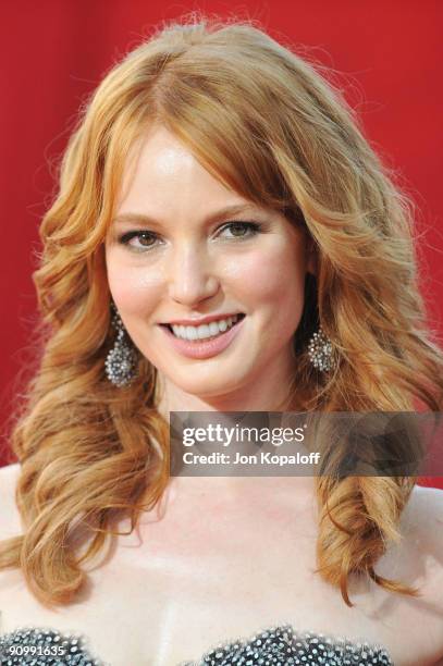 Actress Alicia Witt arrives at the 61st Primetime Emmy Awards held at the Nokia Theatre LA Live on September 20, 2009 in Los Angeles, California.