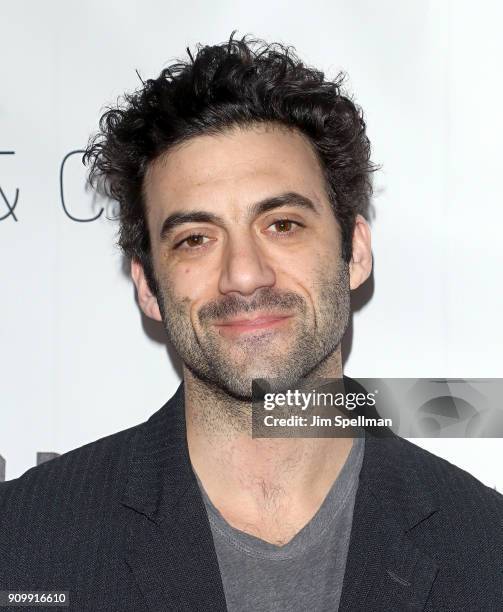 Actor Morgan Spector attends the "Permission" New York screening at Symphony Space on January 24, 2018 in New York City.