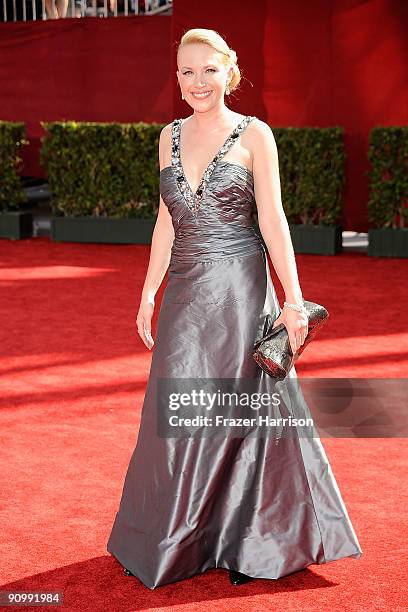 Actress Adrienne Frantz arrives at the 61st Primetime Emmy Awards held at the Nokia Theatre on September 20, 2009 in Los Angeles, California.