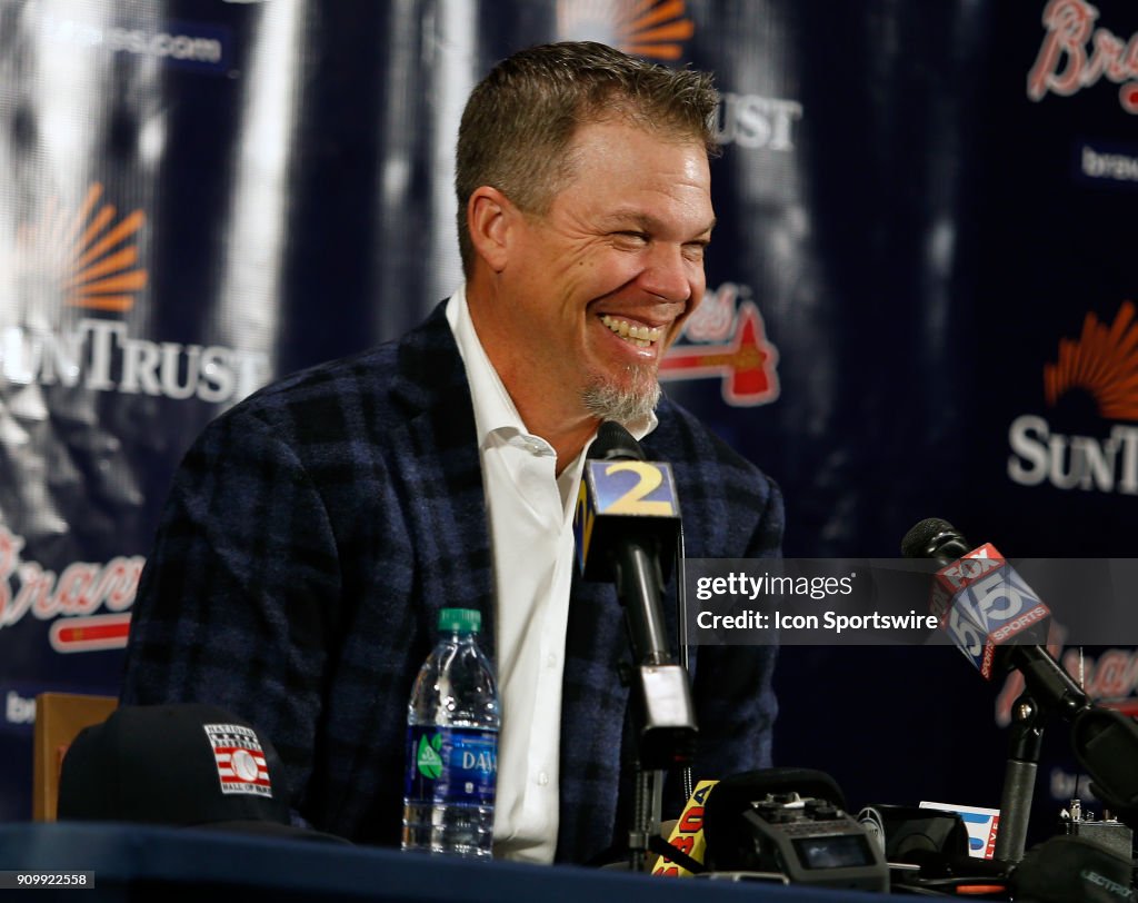 MLB: JAN 24 Chipper Jones Hall of Fame Press Conference