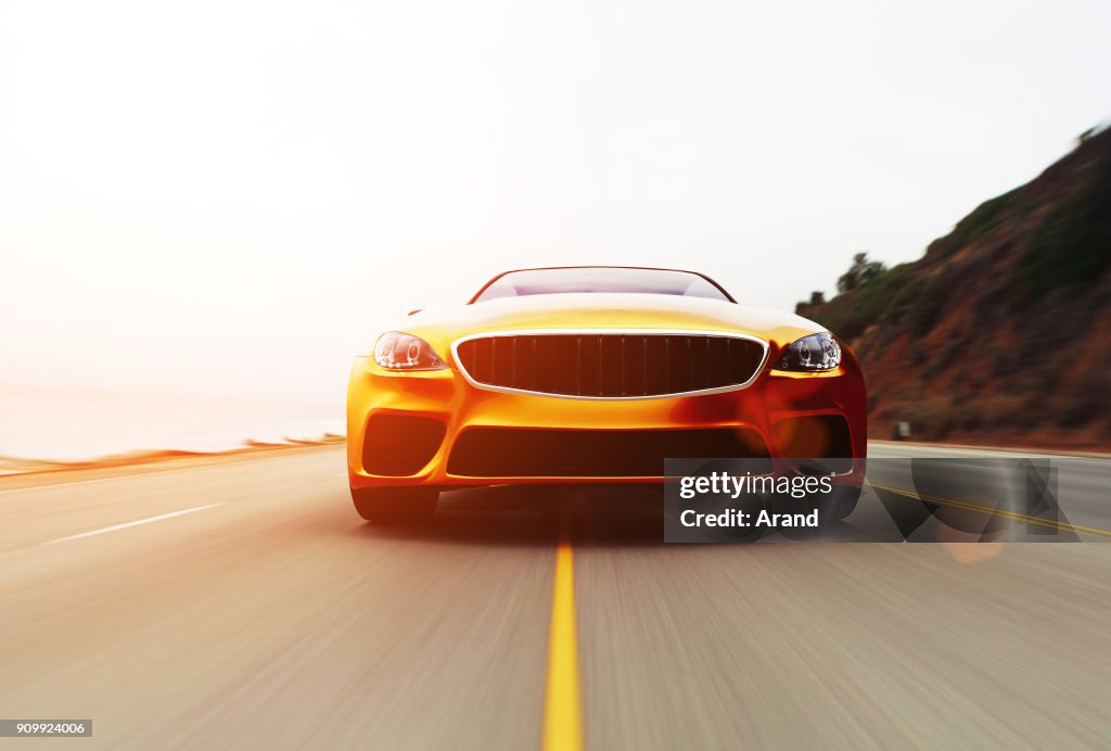 Car view from side 3D