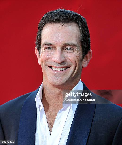 Host Jeff Probst arrives at the 61st Primetime Emmy Awards held at the Nokia Theatre LA Live on September 20, 2009 in Los Angeles, California.