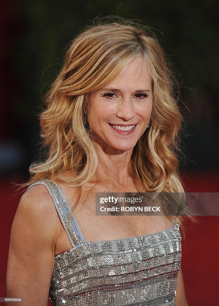 Actress Holly Hunter arrives on the red
