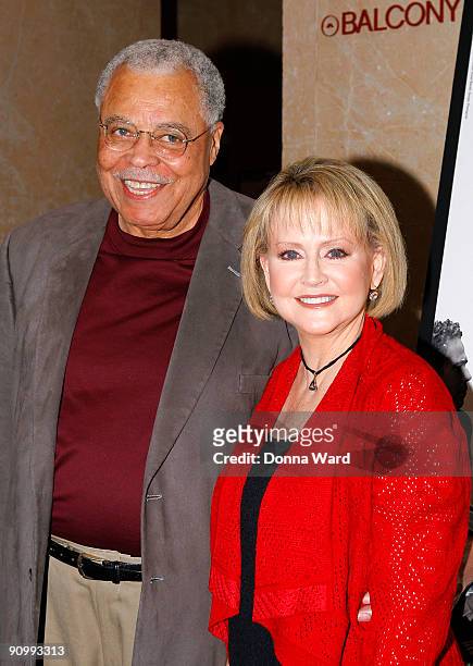 James Earl Jones and Cecilia Hart attend the The Public Theater and Labyrinth Theater's production of "Othello" opening night at the Jack H. Skirball...