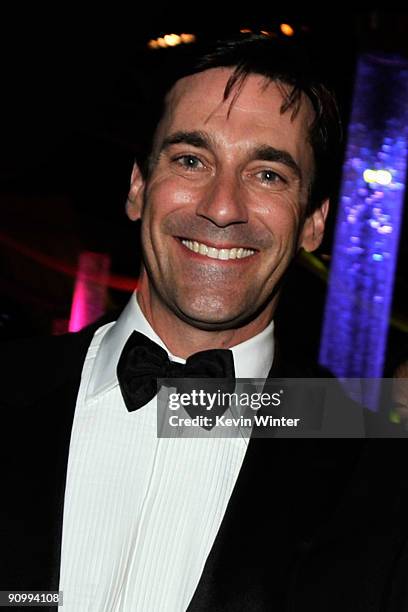 Actor Jon Hamm attends the Governors Ball for the 61st Primetime Emmy Awards held at the Los Angeles Convention Center on September 20, 2009 in Los...