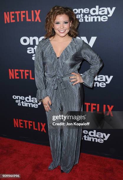 Justina Machado attends the premiere of Netflix's "One Day At A Time" Season 2 at ArcLight Hollywood on January 24, 2018 in Hollywood, California.