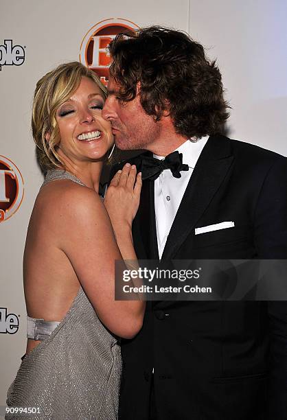 Actress Jane Krakowski and Robert Godley arrive at the 13th Annual Entertainment Tonight and People Magazine Emmys After Party at the Vibiana on...